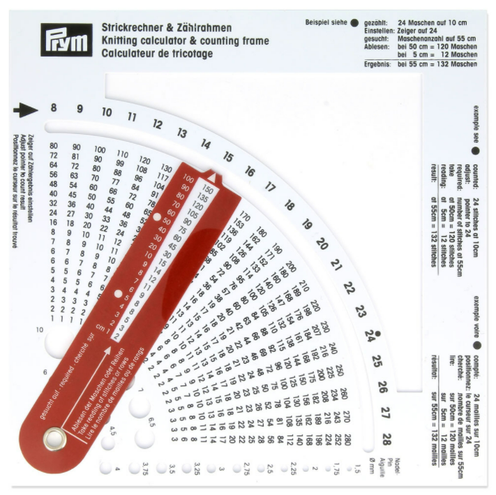 Prym Calculadora de tricotaje