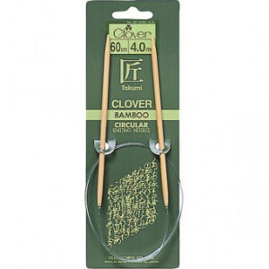 Clover Agujas Bamboo Circulares fijas 60cm