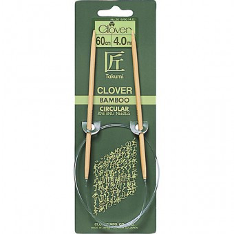 Clover Agujas Bamboo Circulares fijas 60cm